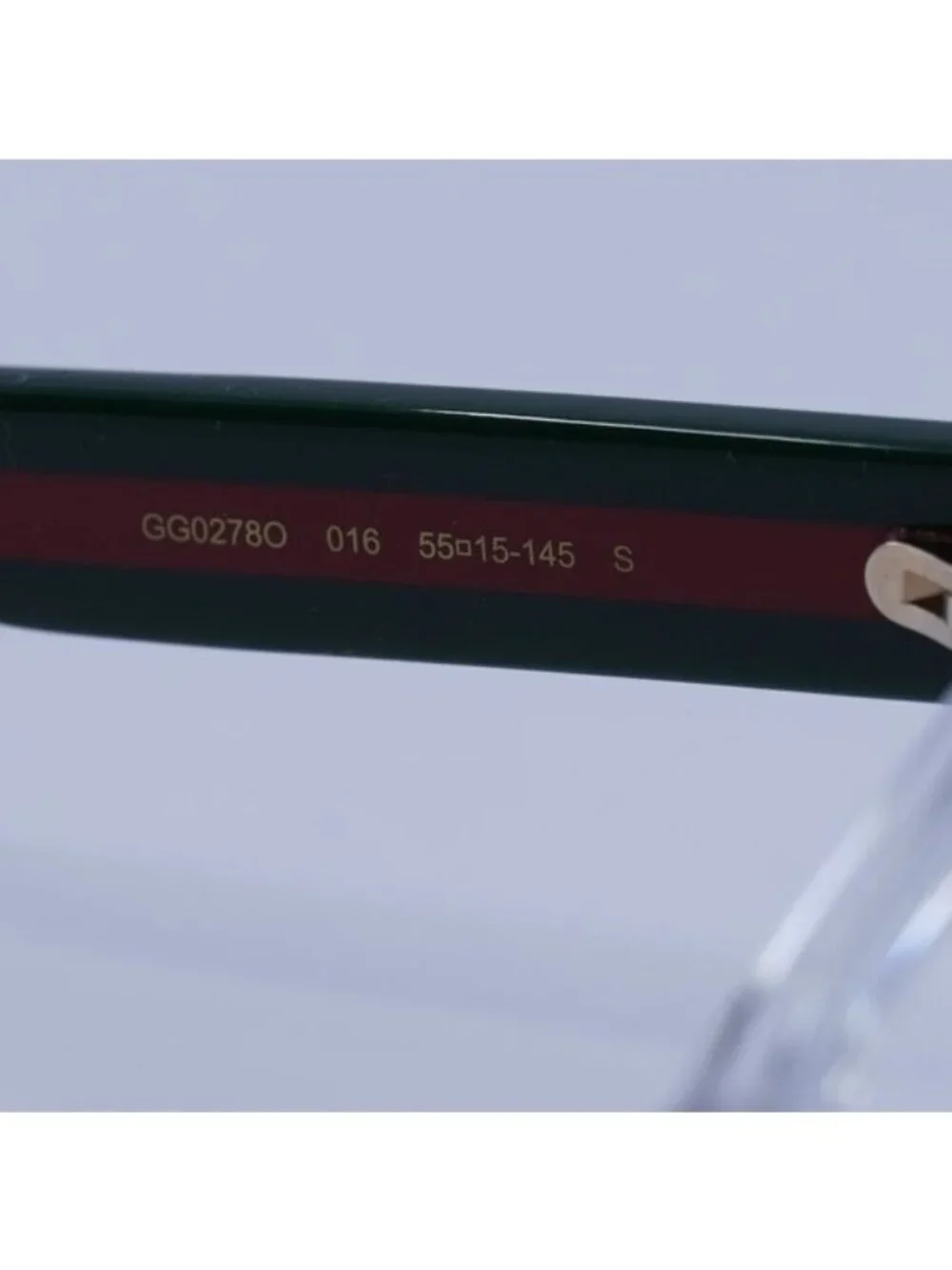 Gucci GG0278O 016 Eyeglasses Crystal 55mm Rectangle Frame